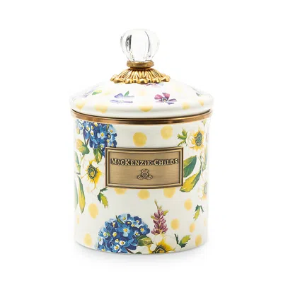 MACKENZIE-CHILDS MACKENZIE-CHILDS WILDFLOWERS ENAMEL CANISTER, SMALL