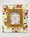 Mackenzie-childs Wildflowers Enamel Frame, 2.5" X 3"
