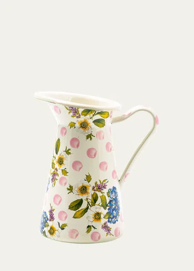 Mackenzie-childs Wildflowers Enamel Practical Pitcher