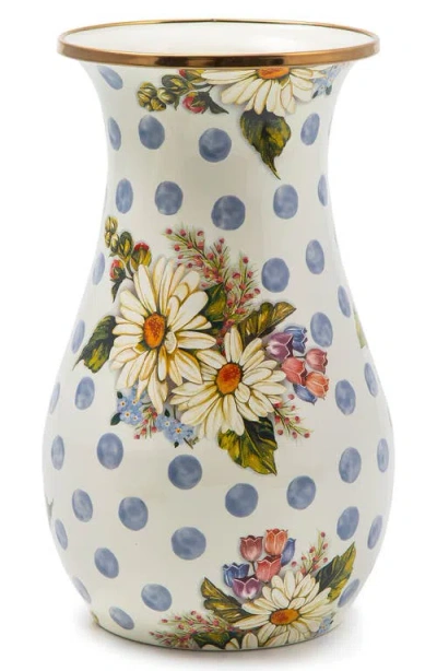 Mackenzie-childs Mackenzie Childs Wildflowers Enameled Steel Tall Vase In Multi