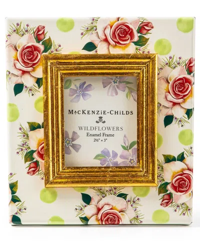 MACKENZIE-CHILDS WILDFLOWERS GREEN FRAME, 2.5" X 3"