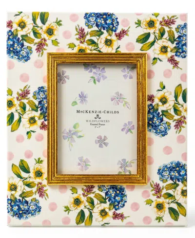 MACKENZIE-CHILDS WILDFLOWERS PINK FRAME, 5" X 7"