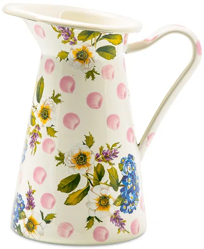 Mackenzie-childs Wildflowers Pink Medium Practical Pitcher