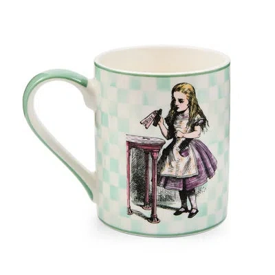 Mackenzie-childs Alice Mug In White;green;purple