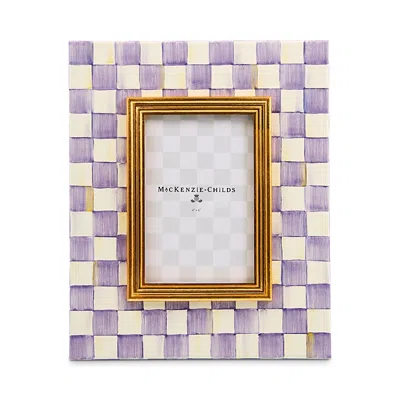 Mackenzie-childs Check Frame, 4 X 6 In Purple