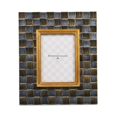 Mackenzie-childs Check Frame, 5 X 7 In Gray