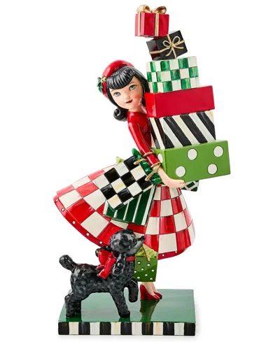 Mackenzie-childs Check It Out Shopper Figurine In Multi
