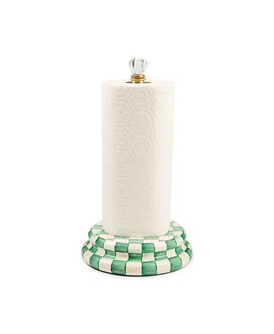 Mackenzie-childs Check Paper Towel Holder In Multi