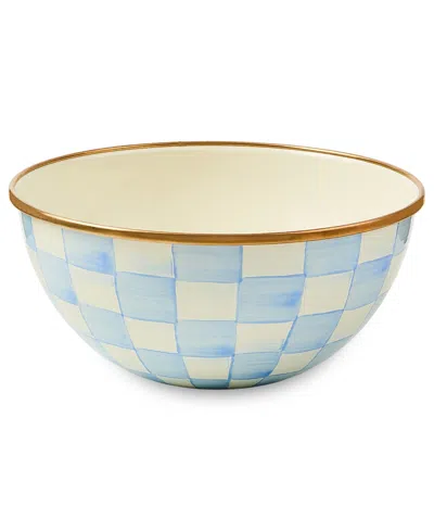 Mackenzie-childs Check Small Everyday Bowl In Blue