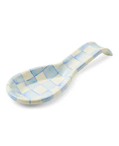 Mackenzie-childs Check Spoon Rest In Blue