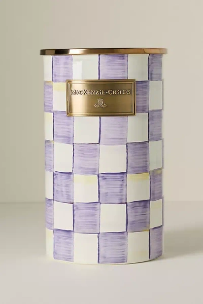 Mackenzie-childs Check Utensil Holder In Purple
