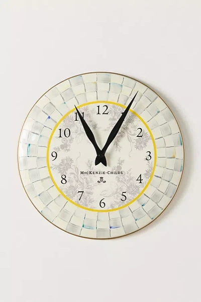 Mackenzie-childs Check Wall Clock In Multi