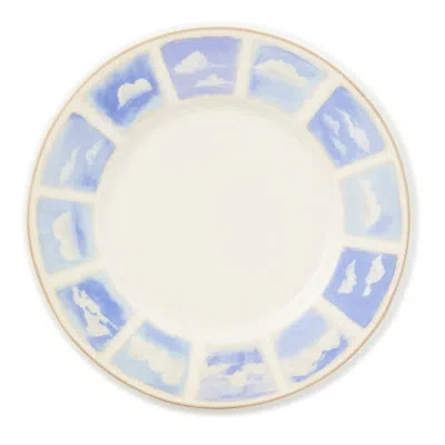 Mackenzie-childs Cloud Watching Dinner Plate In Blue,white