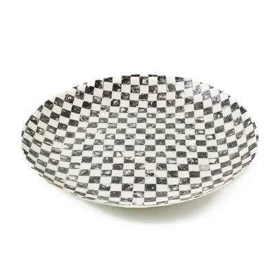 Mackenzie-childs Courtly Check Capiz Decorative Bowl