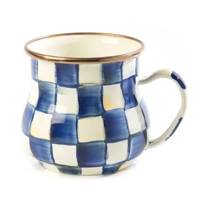 Mackenzie-childs Courtly Check Check Mug In Blue,white