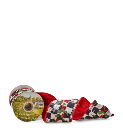 Mackenzie-childs Courtly Check Holly Ribbon Roll In Multi