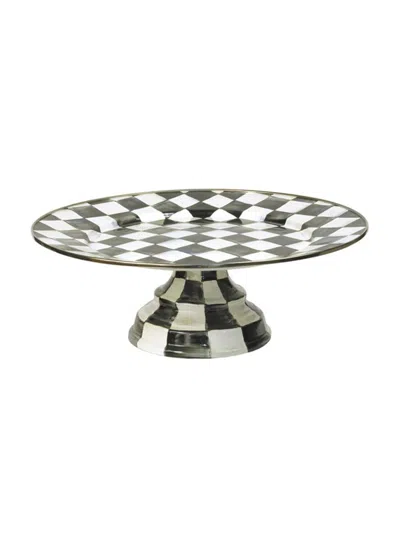 Mackenzie-childs Courtly Check Pedestal Platter In Multi