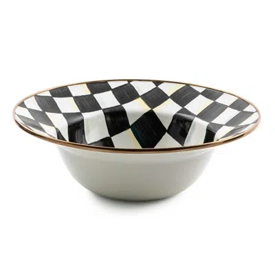 Mackenzie-childs Courtly Check Serving Bowl In Black