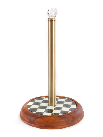 Mackenzie-childs Courtly Check Wood Paper Towel Holder