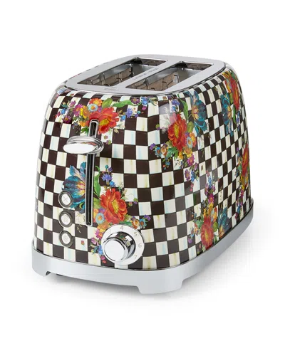 Mackenzie-childs Courtly Flower Market 2-slice Toaster In Transparent