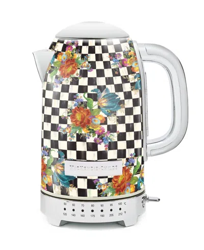 Mackenzie-childs Courtly Flower Market Electric Kettle In Transparent