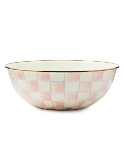 Mackenzie-childs Extra-large Rosy Check Enamel Everyday Bowl In Multi
