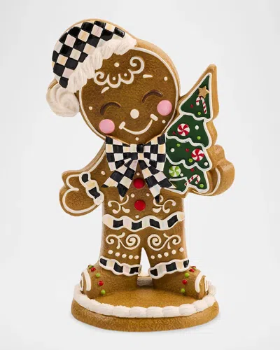 Mackenzie-childs Gingerbread Boy Figurine In Multi