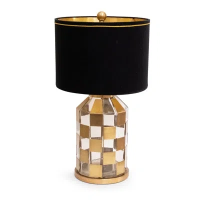 Mackenzie-childs Golden Gambit Table Lamp In Black
