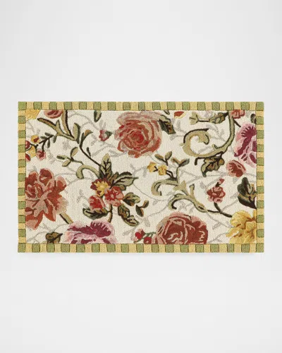 Mackenzie-childs Golden Peonies Rug, 2 & Apos; X 4 & Apos; In Multi