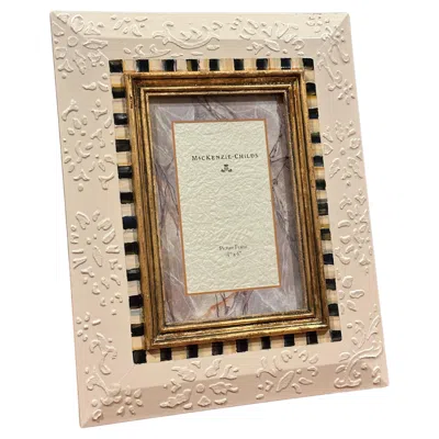 Pre-owned Mackenzie-childs Hand Painted Picture Frame By Mackenzie Childs In Brown