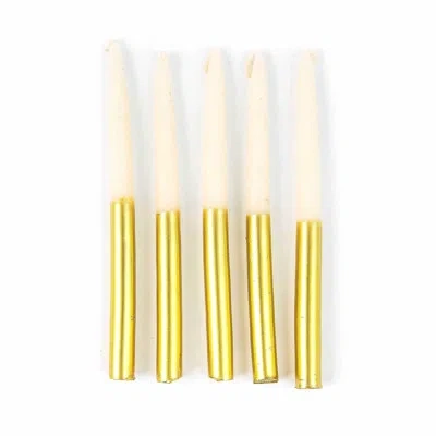 Mackenzie-childs Hanukkah Candle Set In Gold