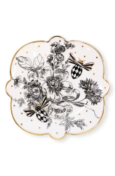 Mackenzie-childs Mackenzie Childs Bee Toile Bread & Butter Plate In Multi