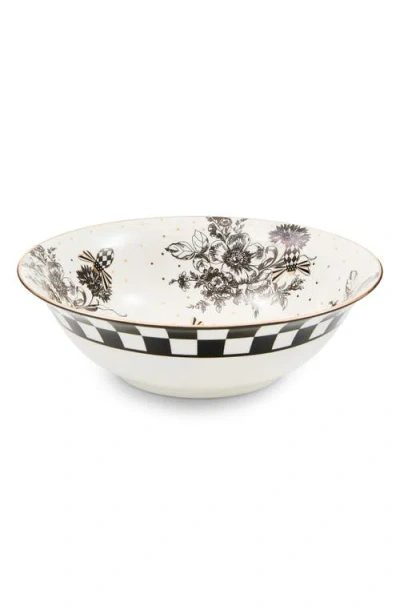 Mackenzie-childs Mackenzie Childs Bee Toile Serving Bowl In Multi