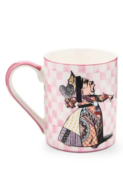Mackenzie-childs Mackenzie Childs Duchess Check Mug In Pink