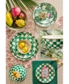 Mackenzie-childs Mackenzie Childs Emerald Check Dinnerware Serveware Collection In Multi