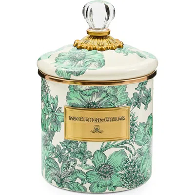 Mackenzie-childs Mackenzie Childs Emerald English Garden Small Canister In Green