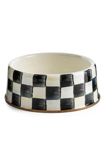 Mackenzie-childs Mackenzie Childs Large Courtly Check Pet Dish