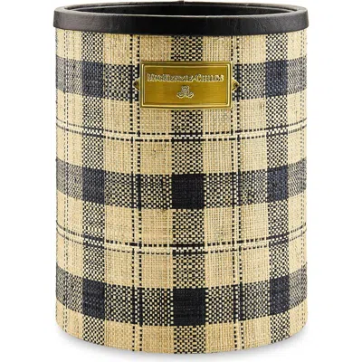 Mackenzie-childs Mackenzie Childs Mad For Plaid Waste Bin In Multi