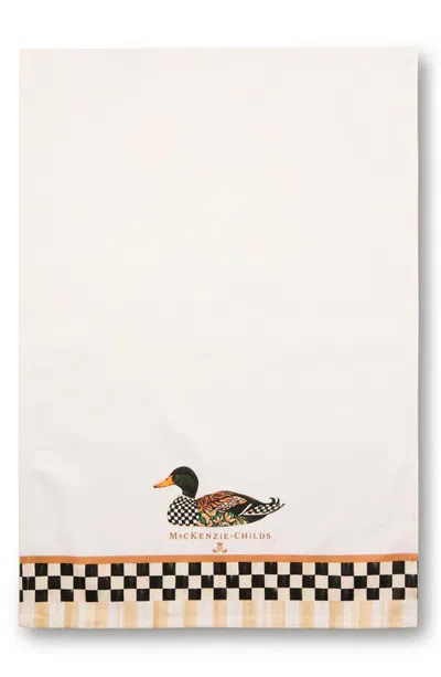 Mackenzie-childs Mackenzie Childs Mallard Printed Dish Towel In Multi
