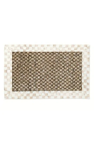 Mackenzie-childs Mackenzie Childs Mocha Check Chunky Sisal Rug In Brown