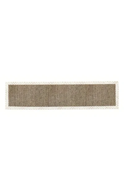 Mackenzie-childs Mackenzie Childs Mocha Check Chunky Sisal Rug In Brown