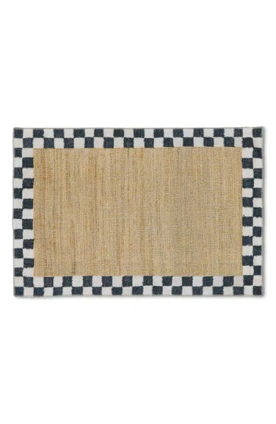 Mackenzie-childs Mackenzie Childs Naturals Check Washable Rug In Neutral