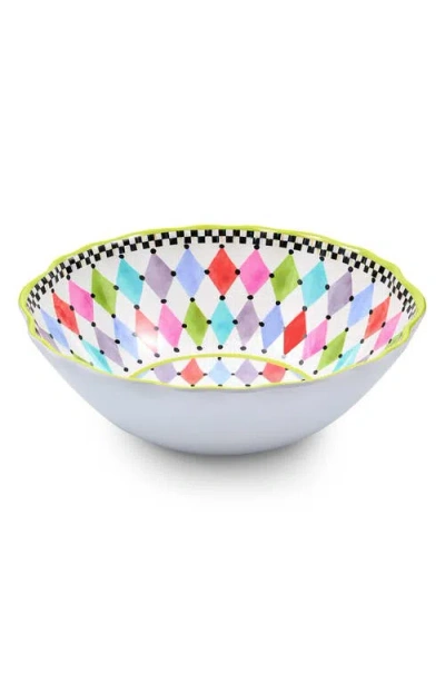 Mackenzie-childs Mackenzie Childs Palm Springs Melamine Serving Bowl In Multi