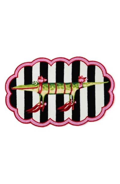 Mackenzie-childs Mackenzie Childs Patience Brewster Gloria Alligator Rug In Multi