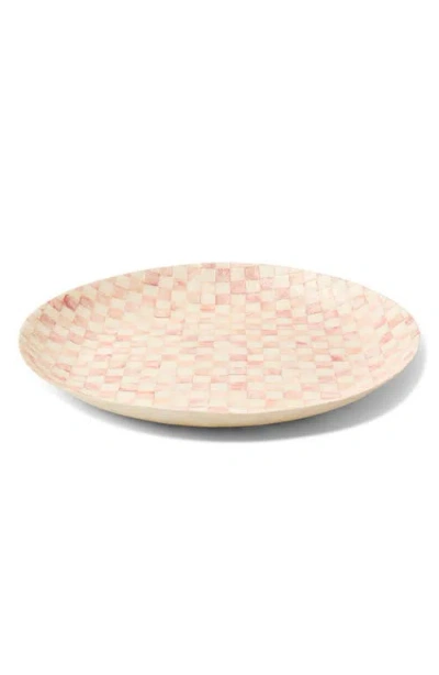 Mackenzie-childs Mackenzie Childs Rosy Check Capiz Decorative Bowl In Pink