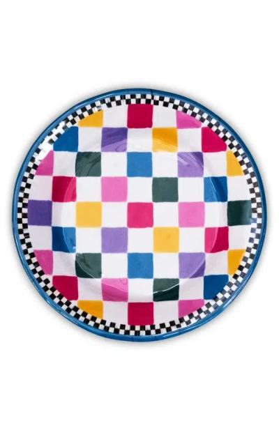 Mackenzie-childs Mackenzie Childs Set Of 4 Jamboree Melamine Dinner Plates In Multi