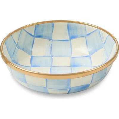 Mackenzie-childs Mackenzie Childs Sky Check Enameled Steel Relish Dish In Multi