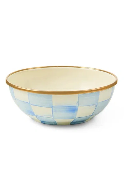 Mackenzie-childs Mackenzie Childs Sky Check Everyday Bowl In Blue