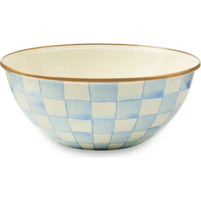 Mackenzie-childs Mackenzie Childs Sky Check Large Everyday Bowl In Blue