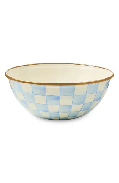 Mackenzie-childs Mackenzie Childs Sky Check Medium Everyday Bowl In Blue